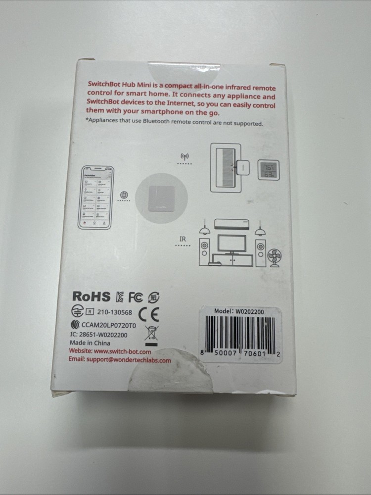 SwitchBot Hub Mini Smart Remote IR Blaster Link Switch Bot *OPEN-BOX/NEW*