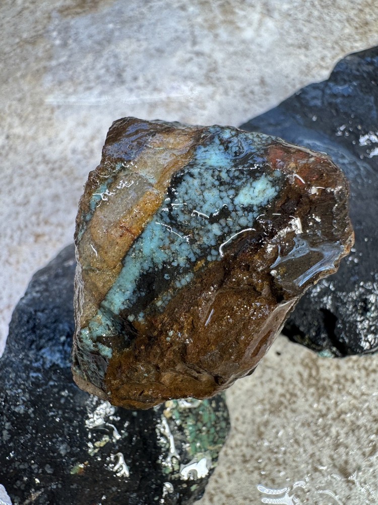 Natural Hubei turquoise nuggets