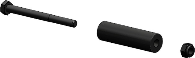 KFI POM Roller Fairlead Replacement Roller Kit Horizontal Standard Black