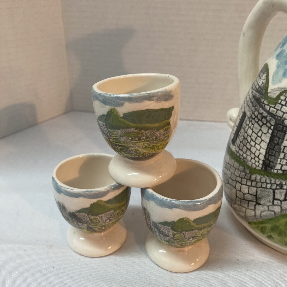 TEA SET WITH 6 TEA CUPS PERU (GK)