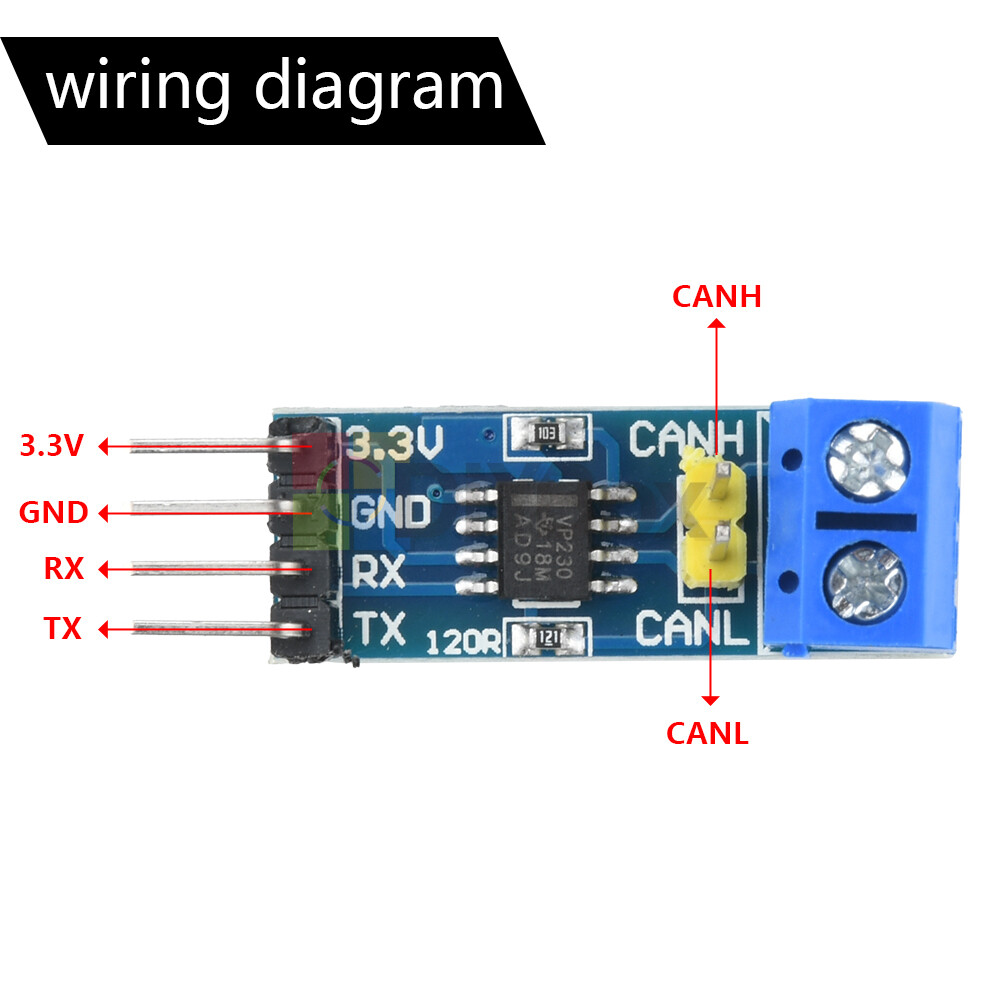 DC 3-3.6V SN65HVD230DR VP230 Driver Module CAN Transceiver Communication Module