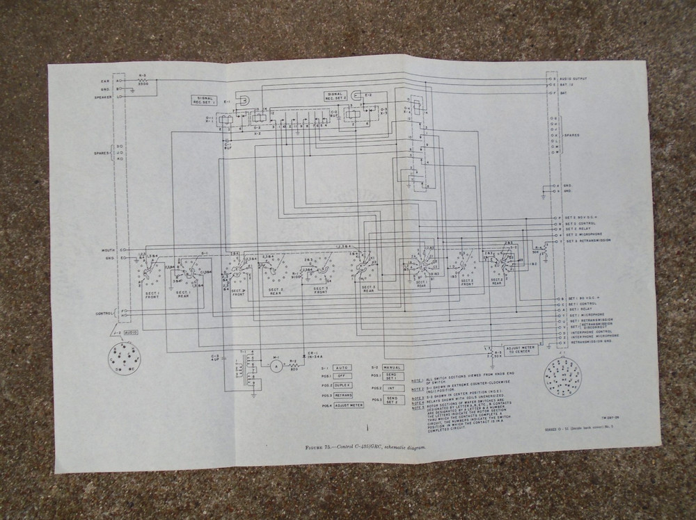 Control C-435/GRC schematic diagram, 1951 date