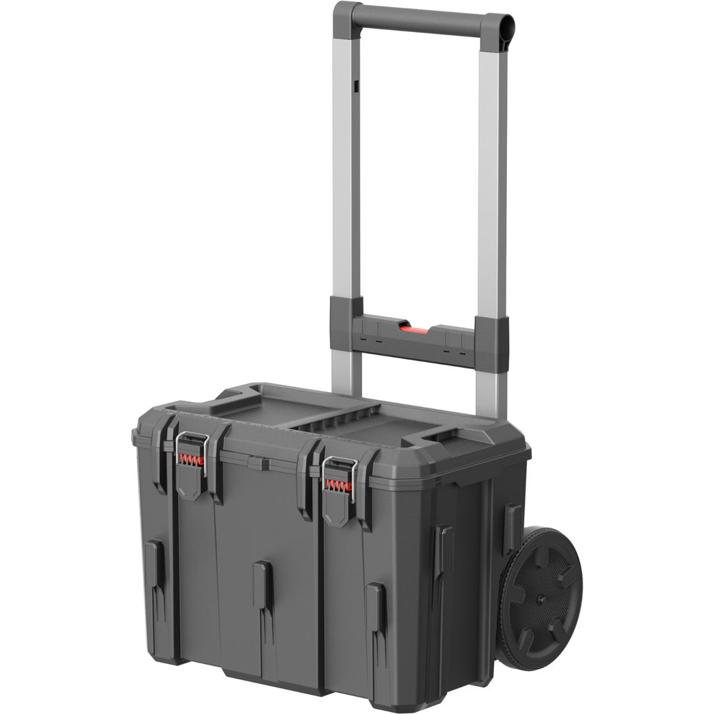 Hyper Tough Hyper Stack Rolling Tool Storage Base Box, Black