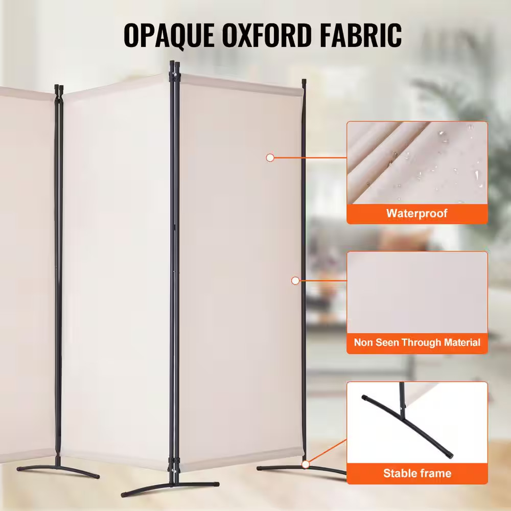 Room Divider, 3 Panel Room Divider, Folding Privacy Screen and Portable Partitio