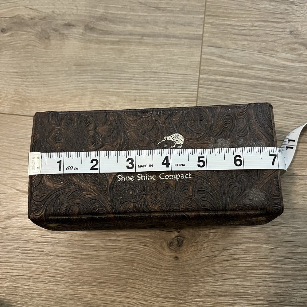 Kiwi Shoe Shine Compact Case Brushes Likely Vintage