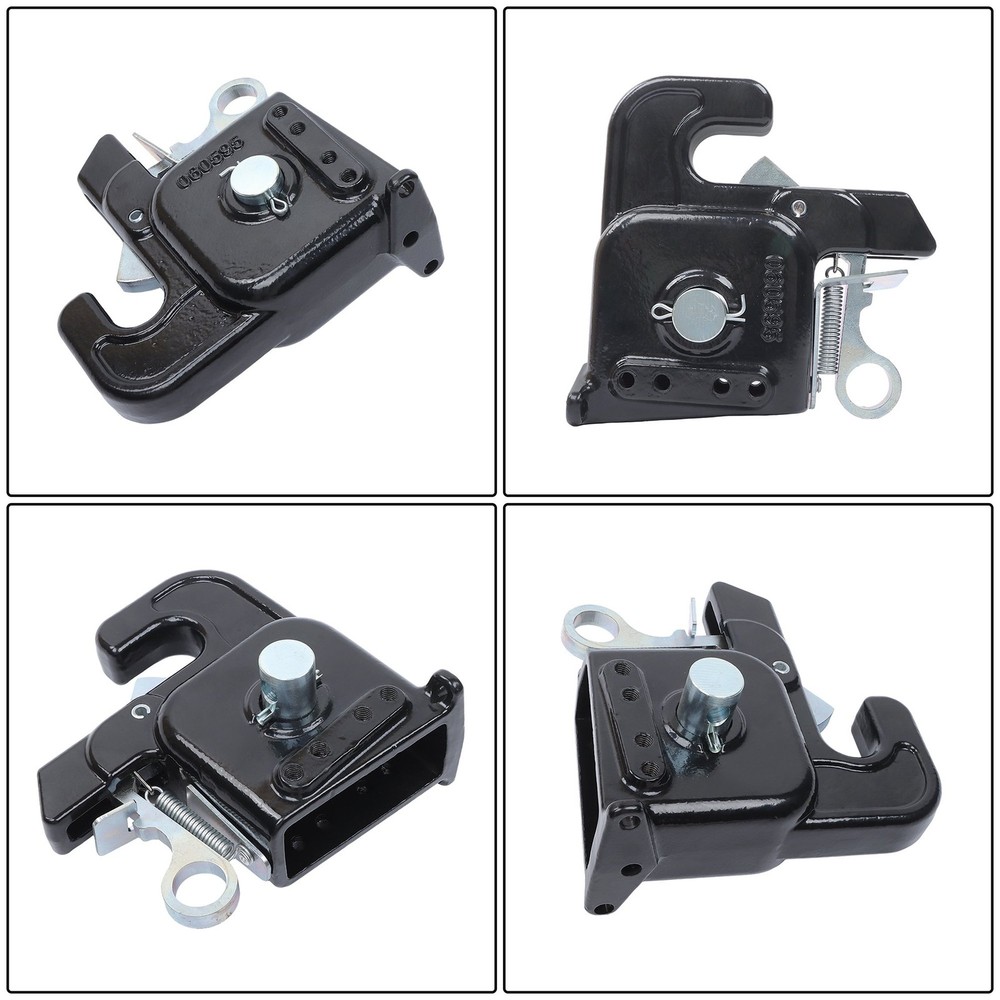Black Quick Hitch w/Stabilizer Bar for Category 1 Tractors/Implement Easy Change