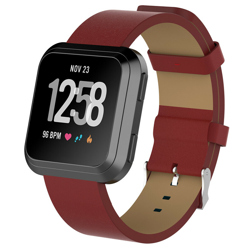 Replacement Genuine Leather Band Wrist Strap Bracelet For Fitbit Versa