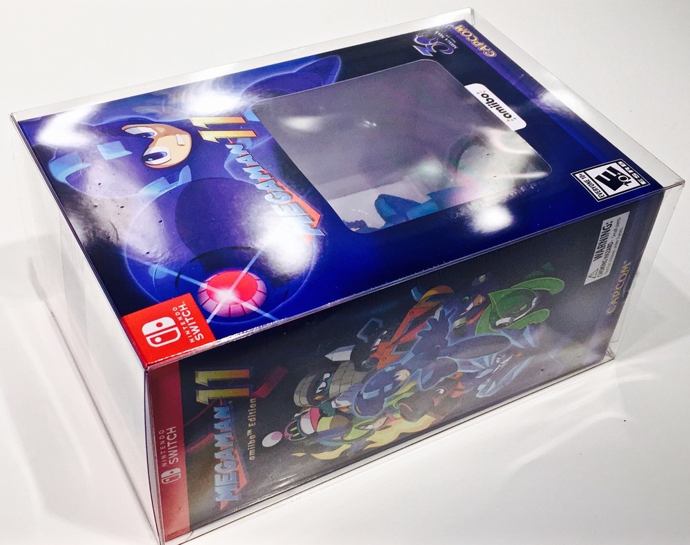 1 Box Protector For MEGA MAN 11 AMIIBO EDITION Nintendo Switch Display Case