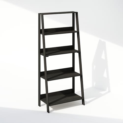 Ladder Display Shelf, 5-Tier 5 Tier Espresso