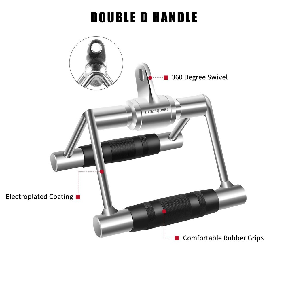 Tricep Press Down Cable Machine Attachment, LAT Pulldown Attachments, Home Gy...