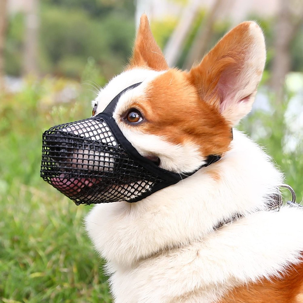 Dog Muzzle, Soft Mesh Muzzle for Small Medium Large Dogs Labrador German Shep...