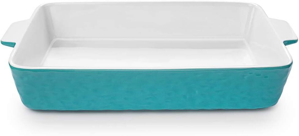 Baking Dish, Rectangular Casserole Dish for Oven, Lasagna Pan Deep Aquamarine