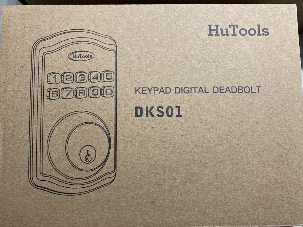 HuTools DKSET Keypad Deadbolt With Handle Oil Rubbed Bronze