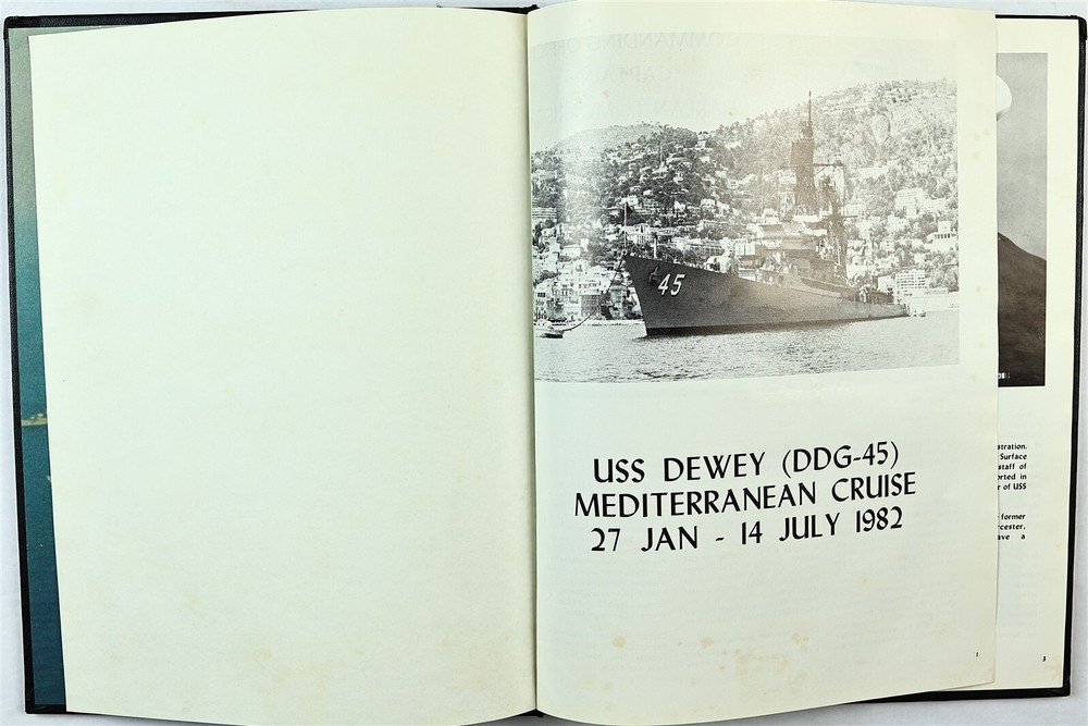 USS Dewey (DDG-45) 1982 Mediterranean Deployment Cruise Book