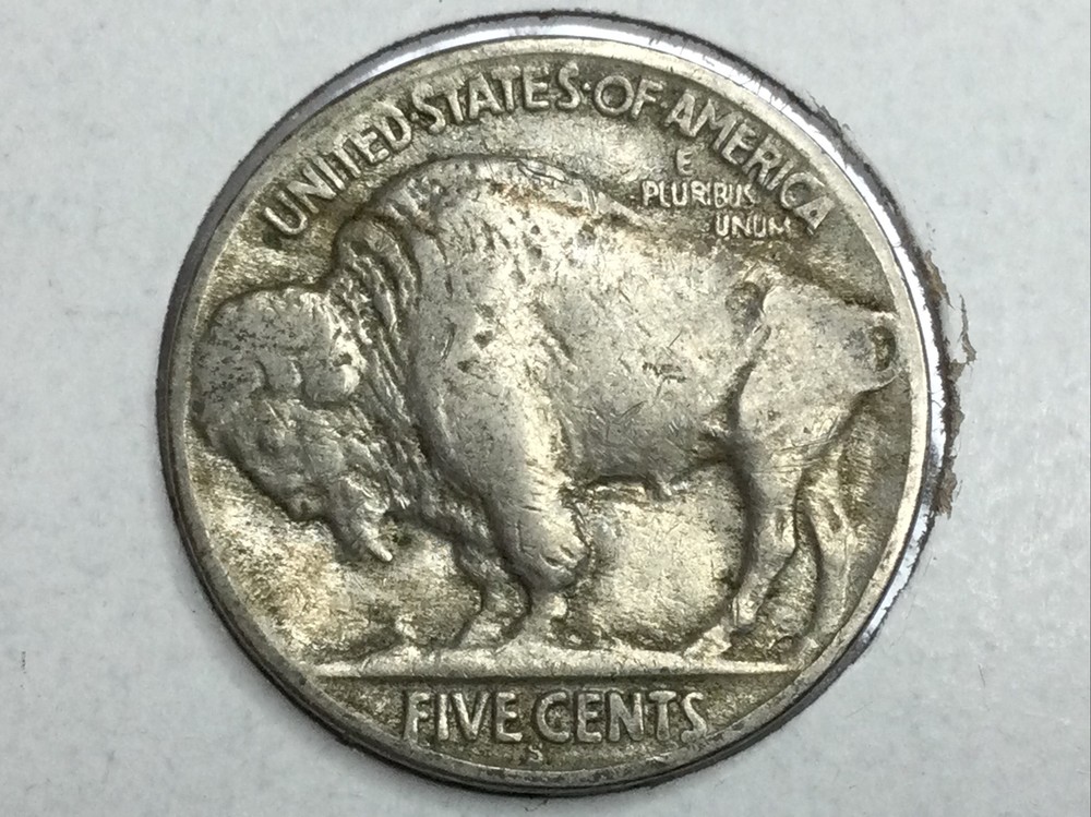 1928-S Buffalo Nickel in extra fine