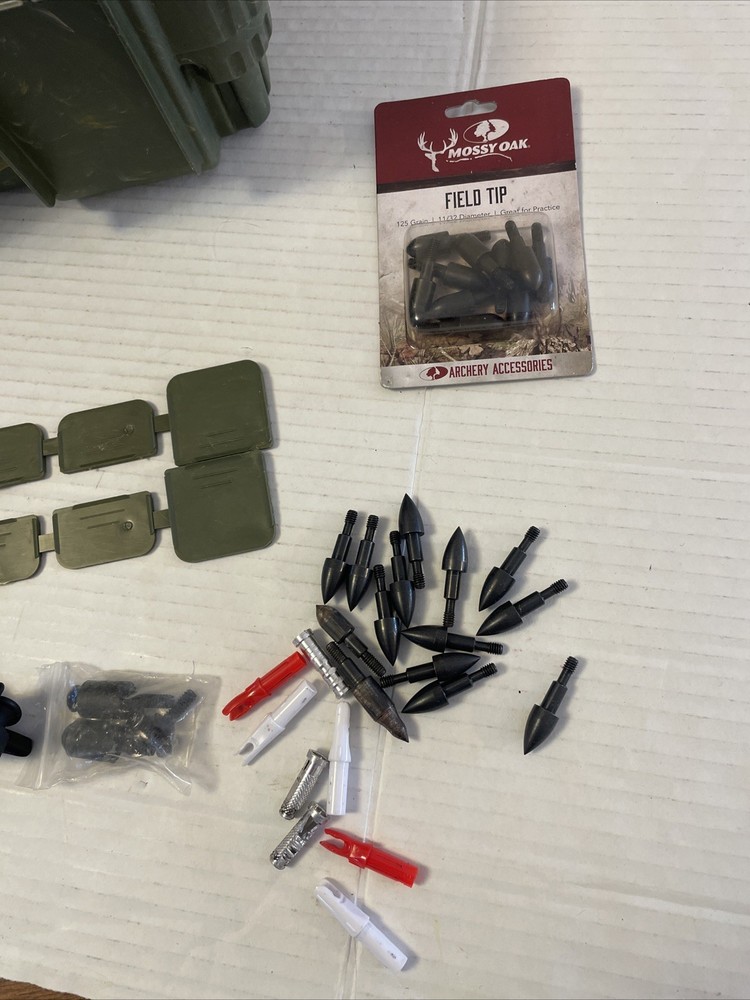 Plano Archery Camo Accessory Box w/ See Through Lid And Extras