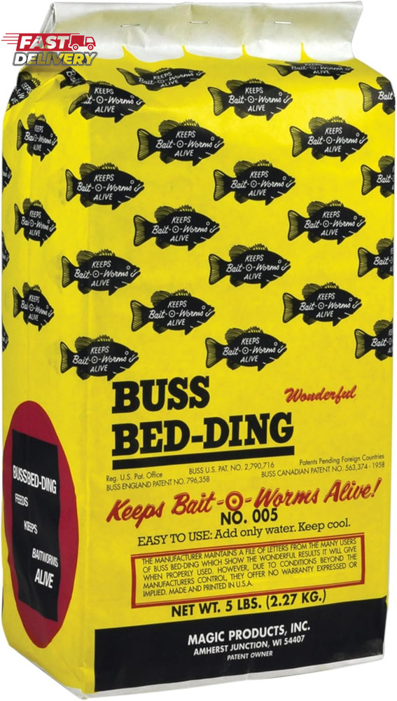 Magic Products Buss Worm Bedding, 5-Pound,Black