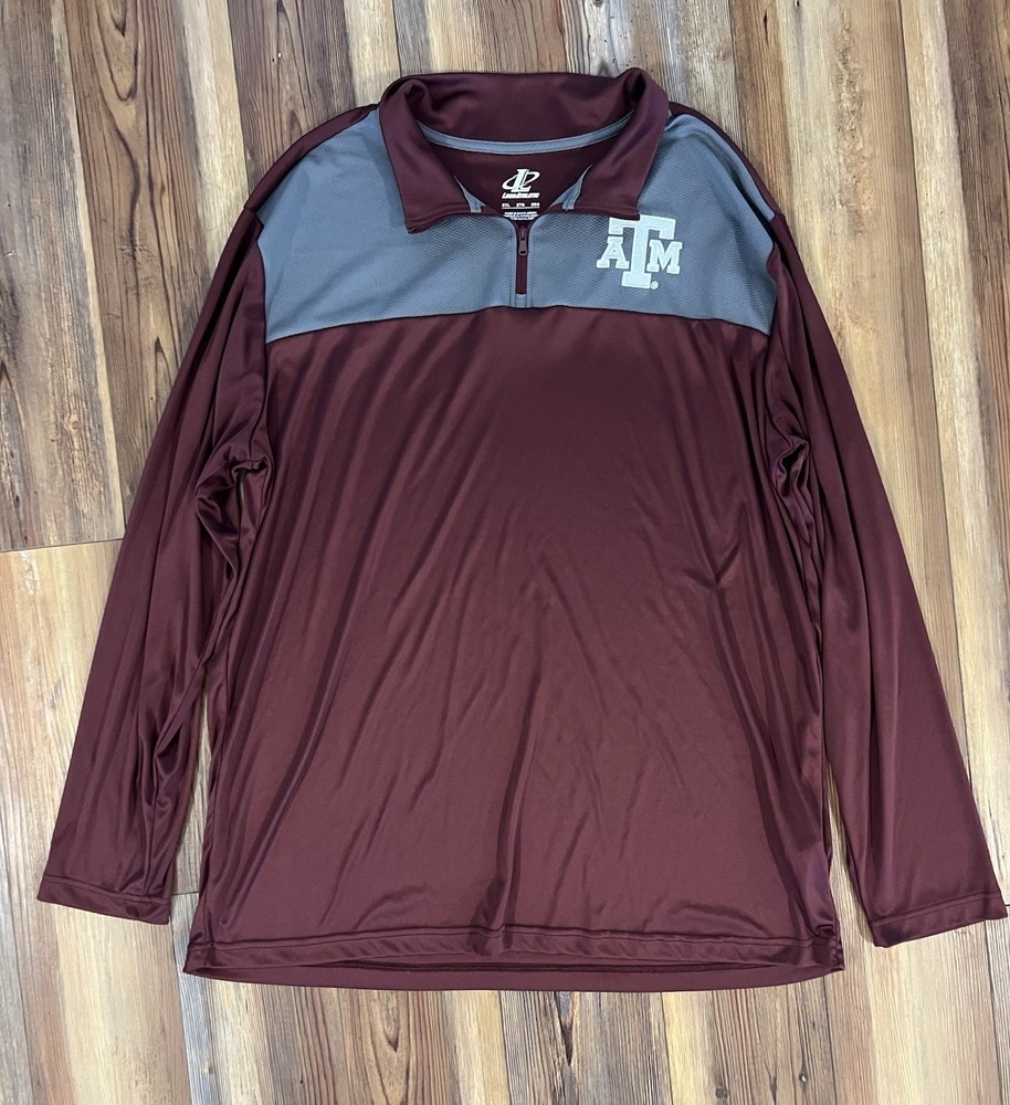 Light Weight Texas A&M Quarter Zip Pull Over Size XXL