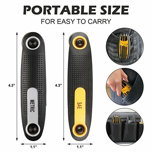 Olympia Tools 2 Piece Folding Hex Key Set, 87-144