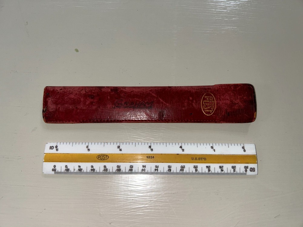 Post Rule Engine Divided 1231 U.S. ST'D With Leather Case