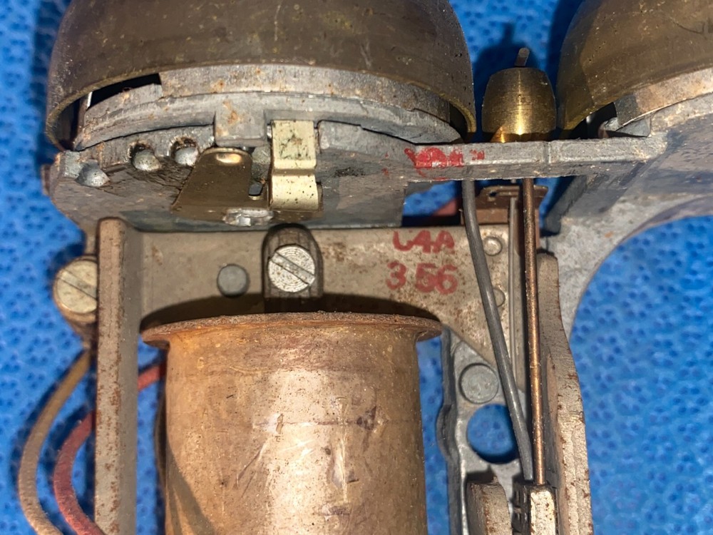 Vintage Telephone Double Brass Bell Ringer C4A Loc E