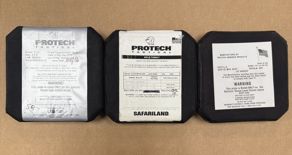 PROTECH LEVEL III SIDE PLATES SET OF 2