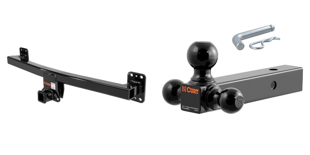 CURT Trailer Hitch 2in Receiver Class 3 w/ Multi-Ball Mount Tow Package - 13116