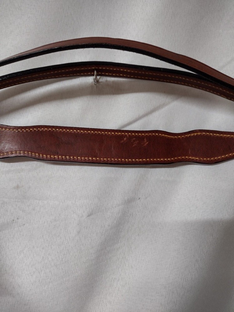 Headstall w/Matching Split Reins UNBRANDED LEATHER BROWBAND