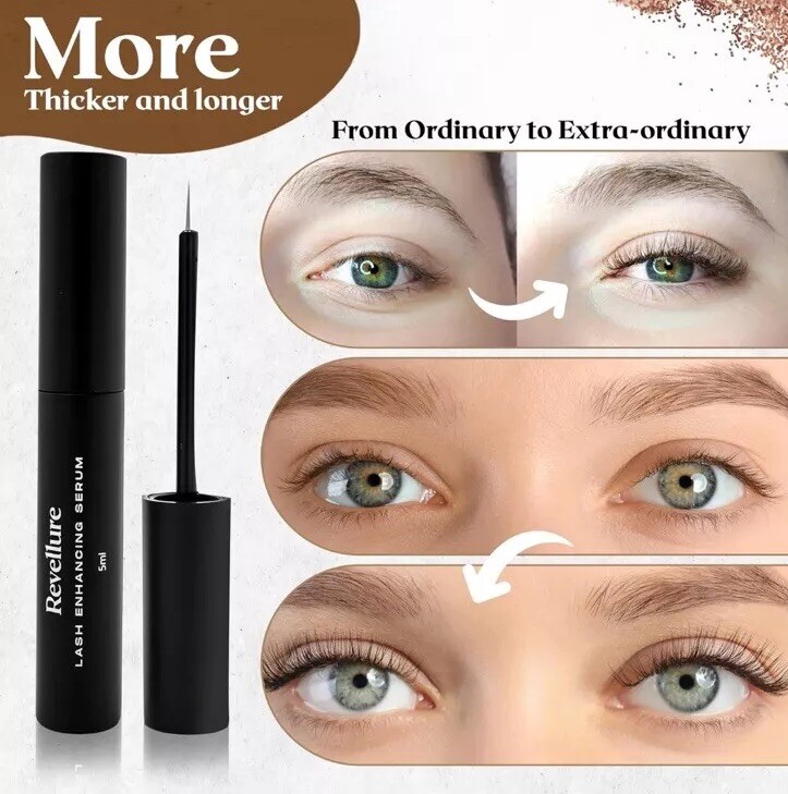 eyelash enhancing serum containing active ingredients scientifically formulated