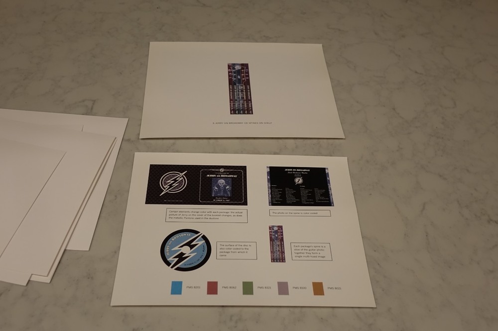 Jerry Garcia - Jerry On Broadway - Artwork Proofs from CD Production Process!!!