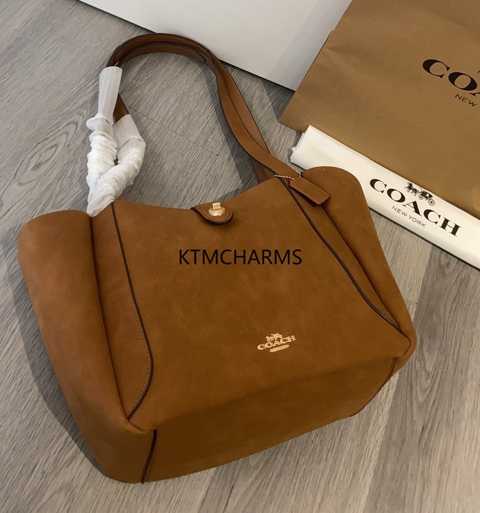 CCC76 Hadley turnlock tote Dark brown