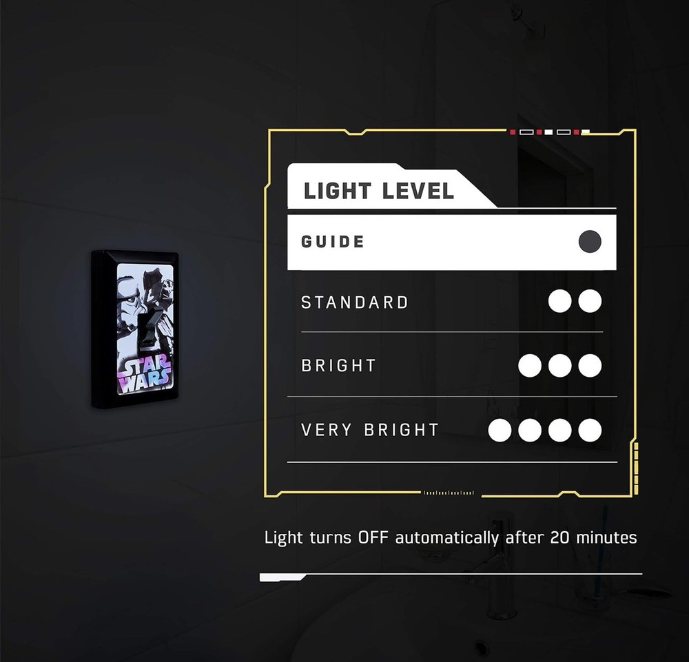 Star Wars Switch LED Night Light, Manual On/off Switch - A0052