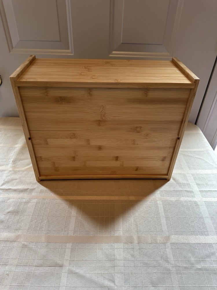 Wood Display Case PlexiGlass Doors 2 shelf Counter Display