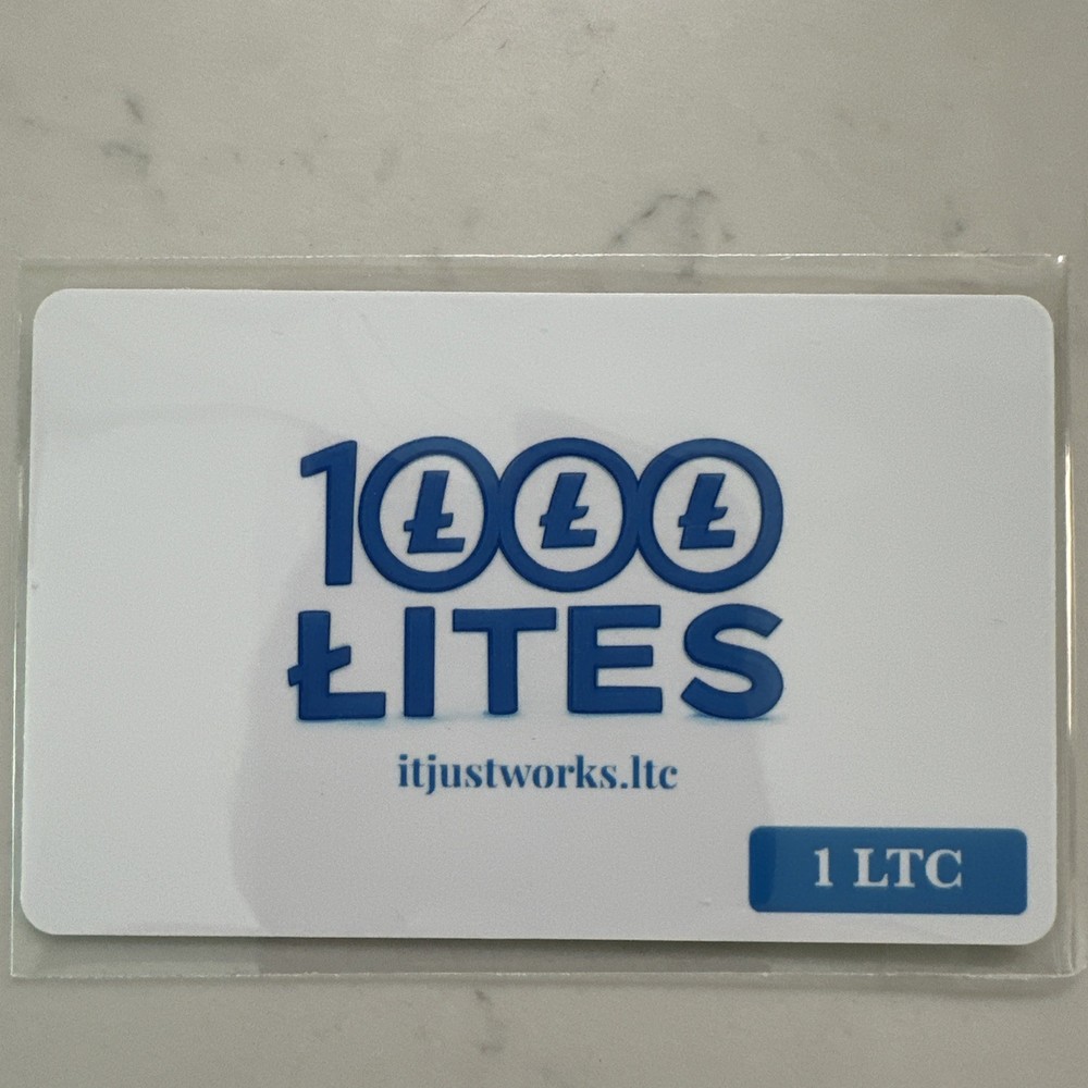 Ballet Card Litecoin [1 LTC] One Time Load  (Litecoin not include)