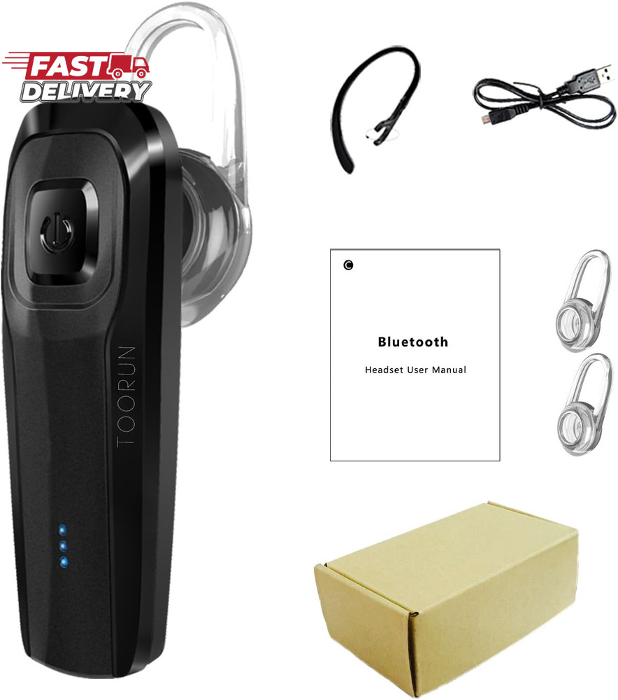 Bluetooth Headset, M26 Bluetooth Earpiece Handsfree V5.0 Wireless Headphone with