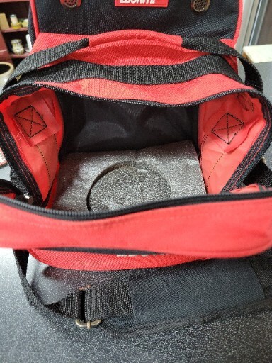 RED/BLACK : Ebonite bowling bag. Child Size