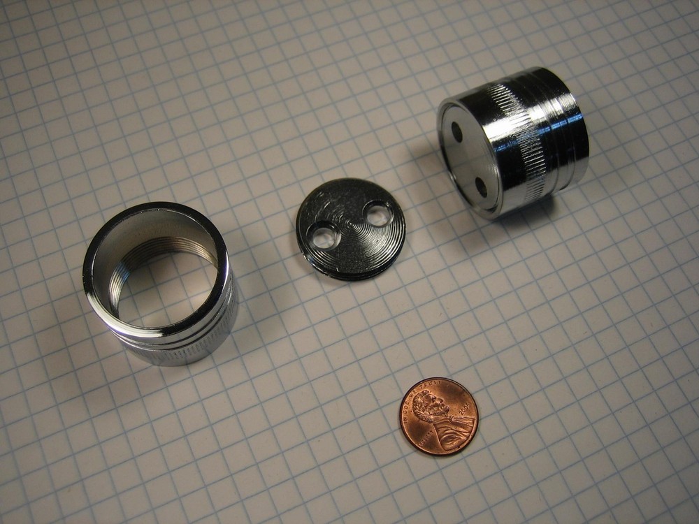 TWO-PIECE HANGROD SUPPORT, 1-1/16" DIAMETER, SOLID BRASS, POLISHED CHROME PLATED