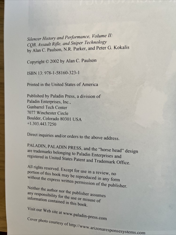 SILENCER HISTORY AND PERFORMANCE VOLUME TWO, 2002