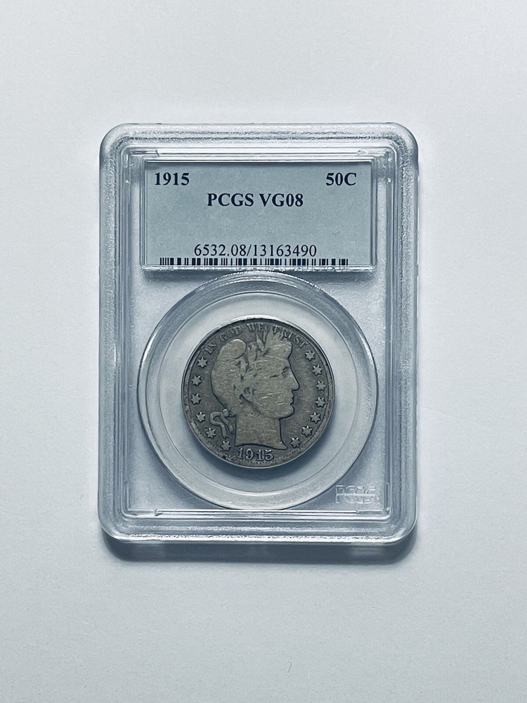 1915 Barber Half Dollar PCGS VG08