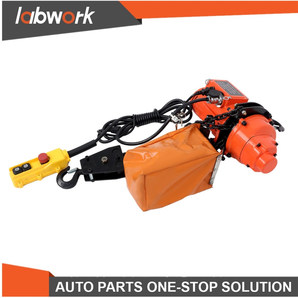 Labwork 2200lbs Electric Chain Hoist Single Phase Overhead Crane 10FT Lifting