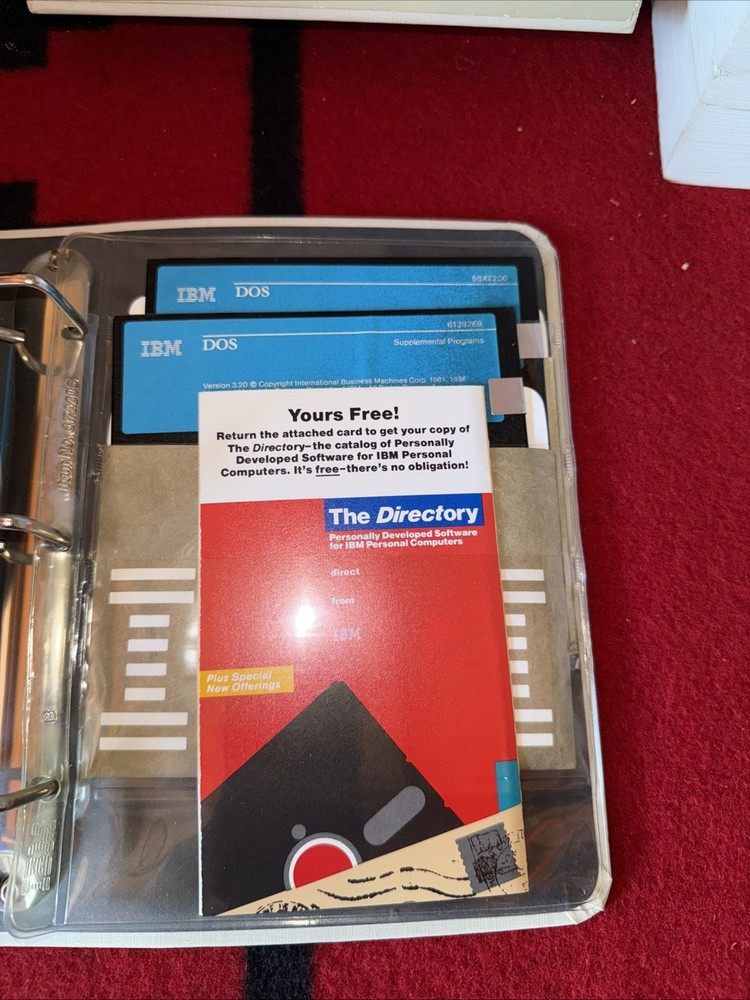 IBM Disk Operating System DOS Version 3.20 5.25" with Software & References