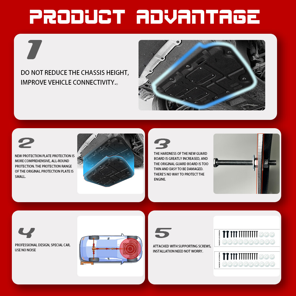 For 2018-2024 Volvo XC60 Engine Under Cover Front Splash Shields