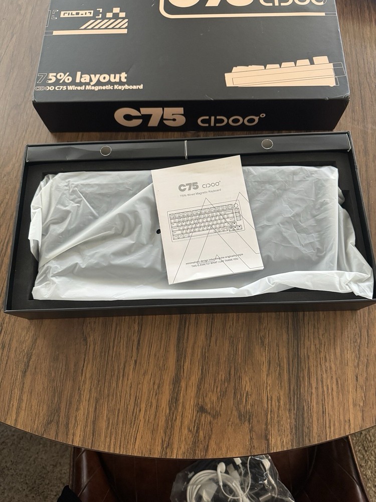 CIDOO C75 75% Layout Rapid Trigger Mechanical Keyboard Wired Magnetic