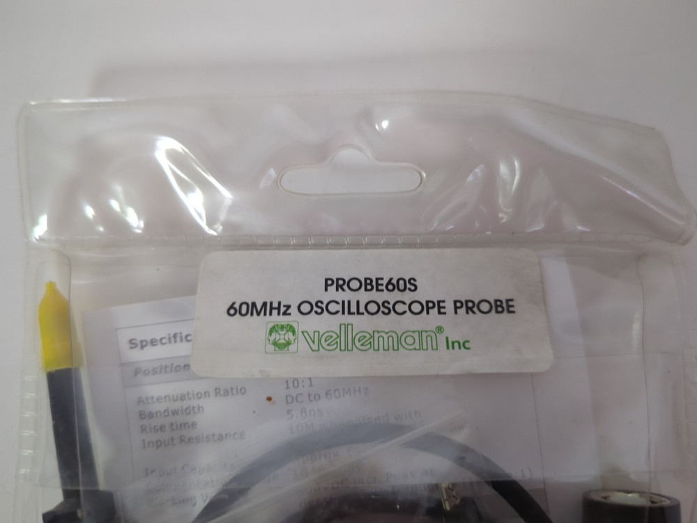VELLEMAN PROBE60S 60MHz OSCILLOSCOPE PROBE