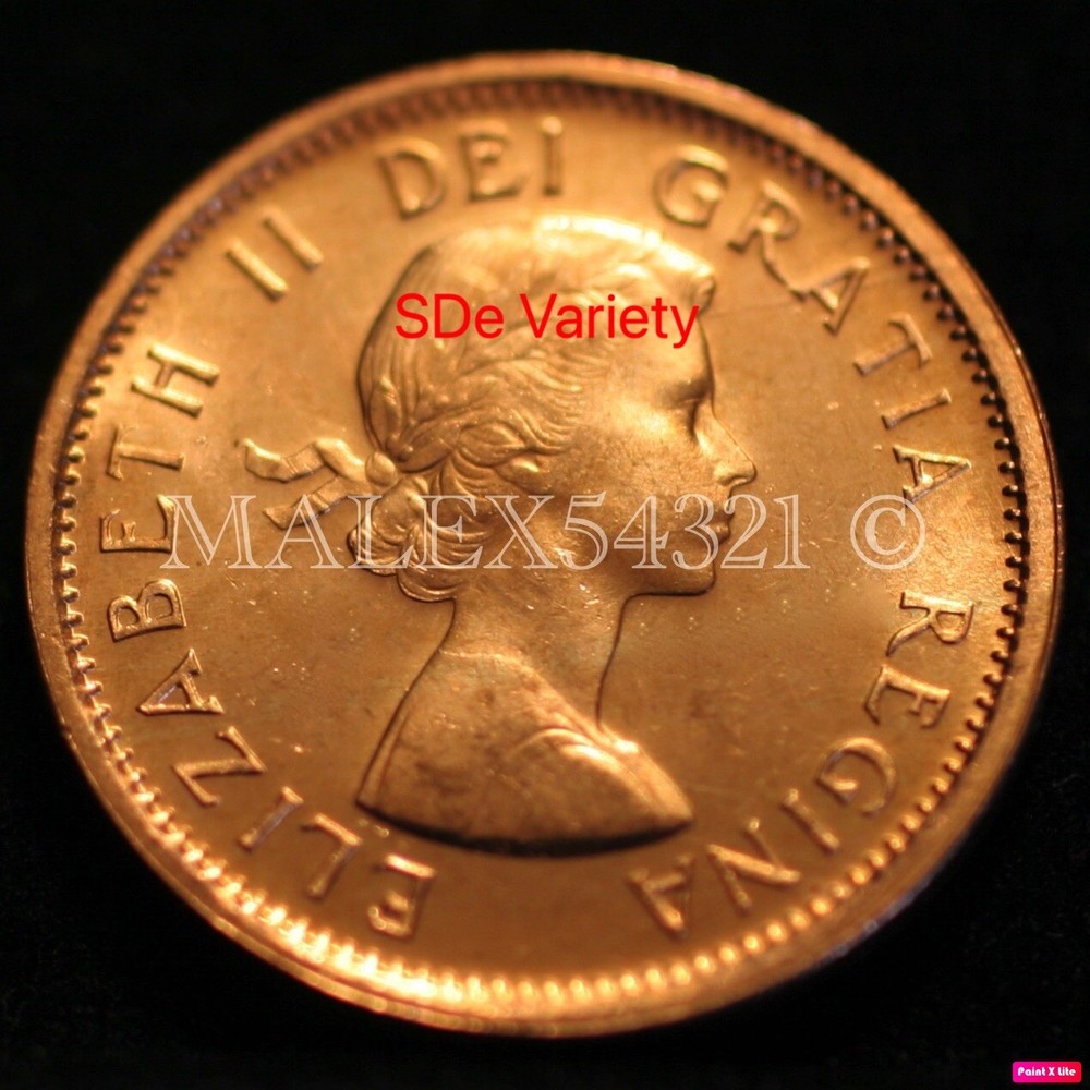 🇨🇦 ​CANADA 1955 SDe 1 CENT UNCIRCULATED FROM ROLL