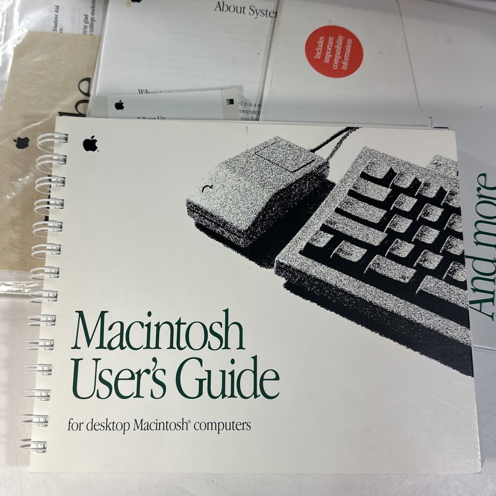 Macintosh LC II 2 Accessory Kit With Disks Documents Manuals Etc APPLE Box