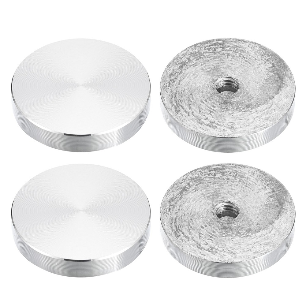 M8 Thread 40mm Diameter Round Shape Aluminum Disc Hardware 4pcs
