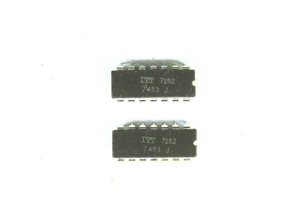 ITT7453J  "Original" ITT  14P DIP TTL  IC  2  pcs
