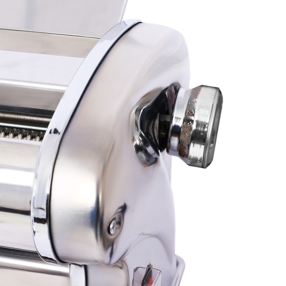 Electric Pasta Maker Noodle Dough Spaghetti Roller Cutter Thickness Adjustable