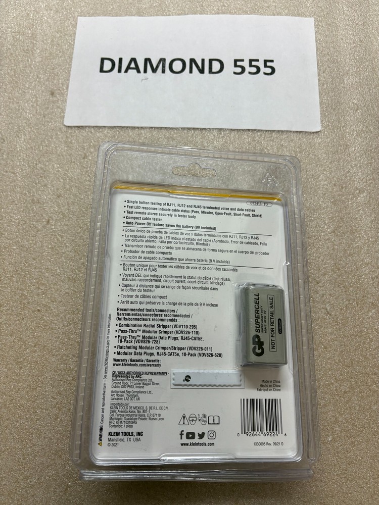 Klein Tools VDV526-100 LAN Explorer Data Cable Tester With Remote | 2246